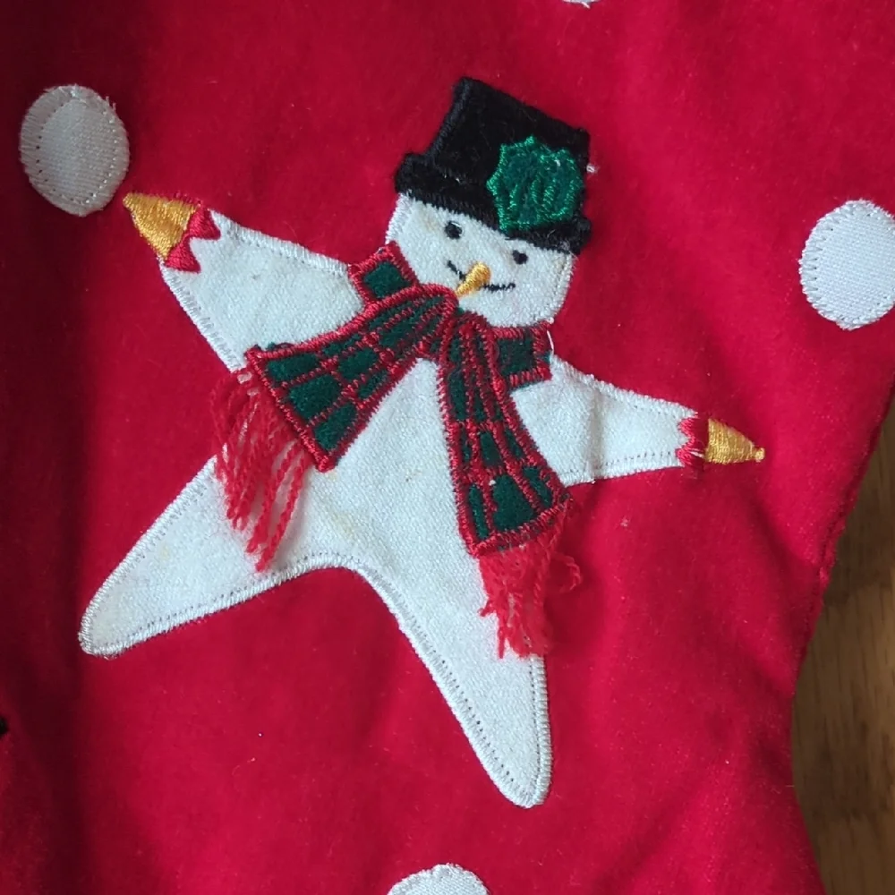 Target Red and Green Holiday Stockings Set Of 2 Santa & Snowmen